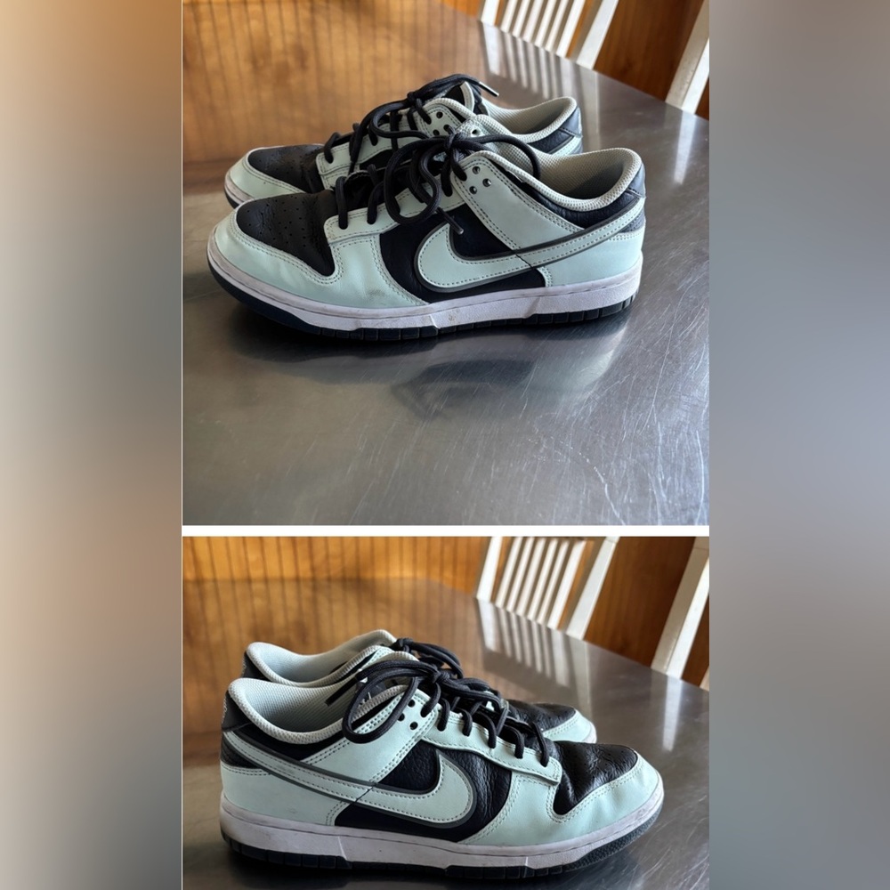 Nike Black and White Sneakers Classic Dunk Design
